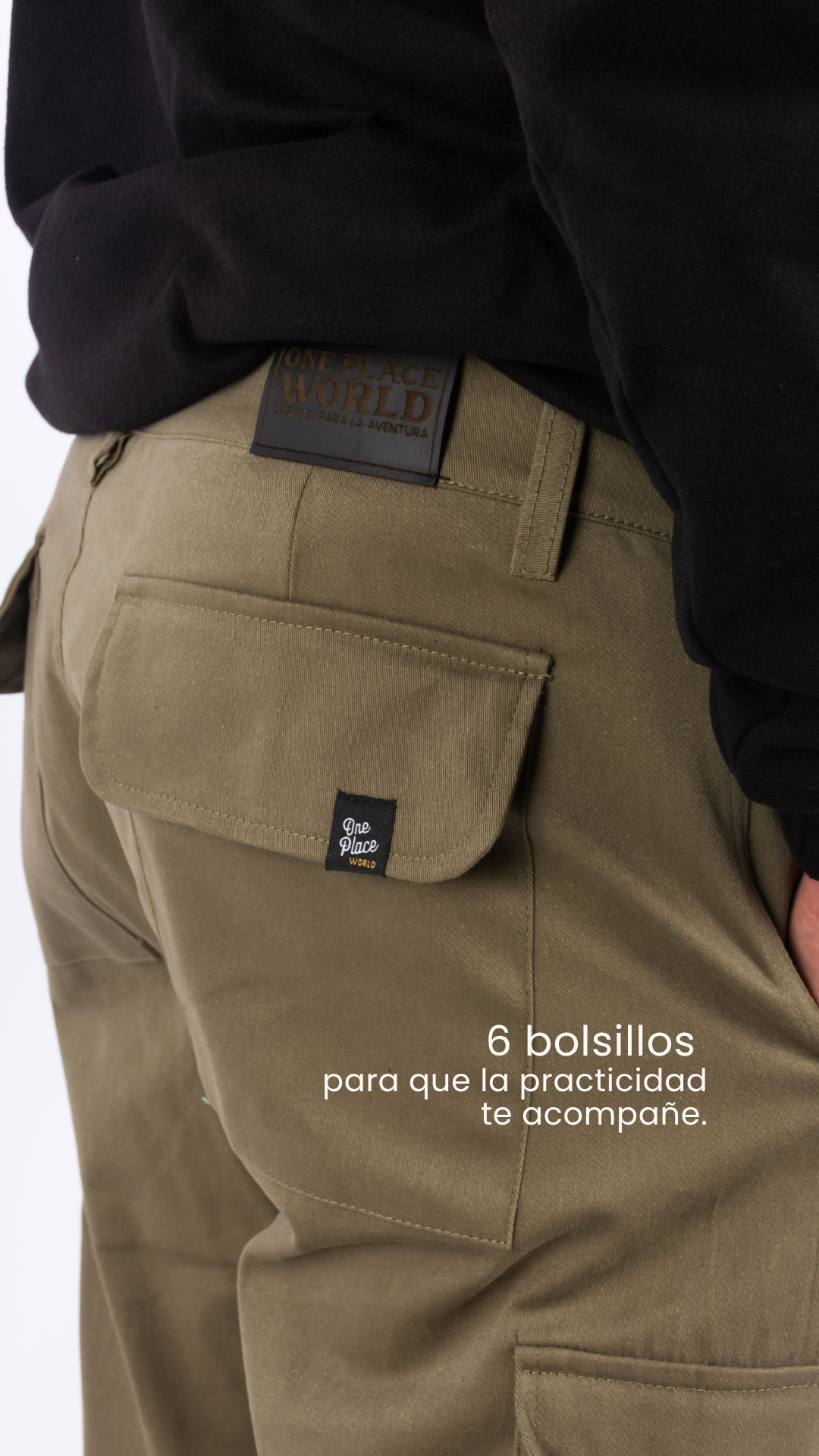 6 bolsillos  para que la practicidad te acompañe.